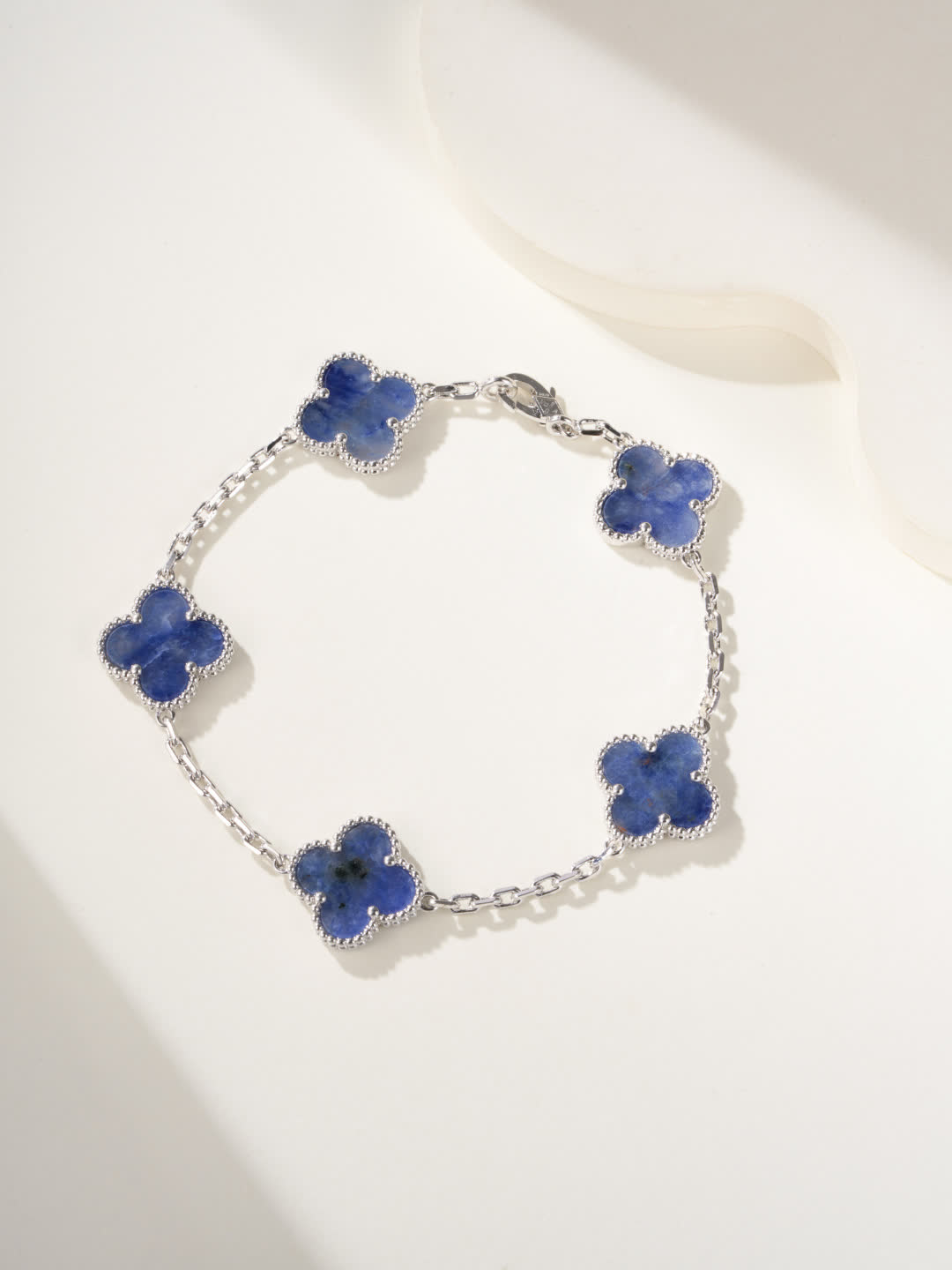 Van Cleef & Arpels Alhambra Blue Sapphire Bracelet Van Cleef & Arpels Alhambra Blue Sapphire Bracelet